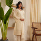 Juliet White Cotton Straight Suit Set