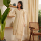 Juliet White Cotton Straight Suit Set