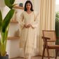 Juliet White Cotton Straight Suit Set