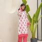 Iris White Chanderi Kurta Set