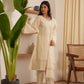 Juliet White Cotton Straight Suit Set