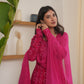 Amira Pink Cotton Suit Set